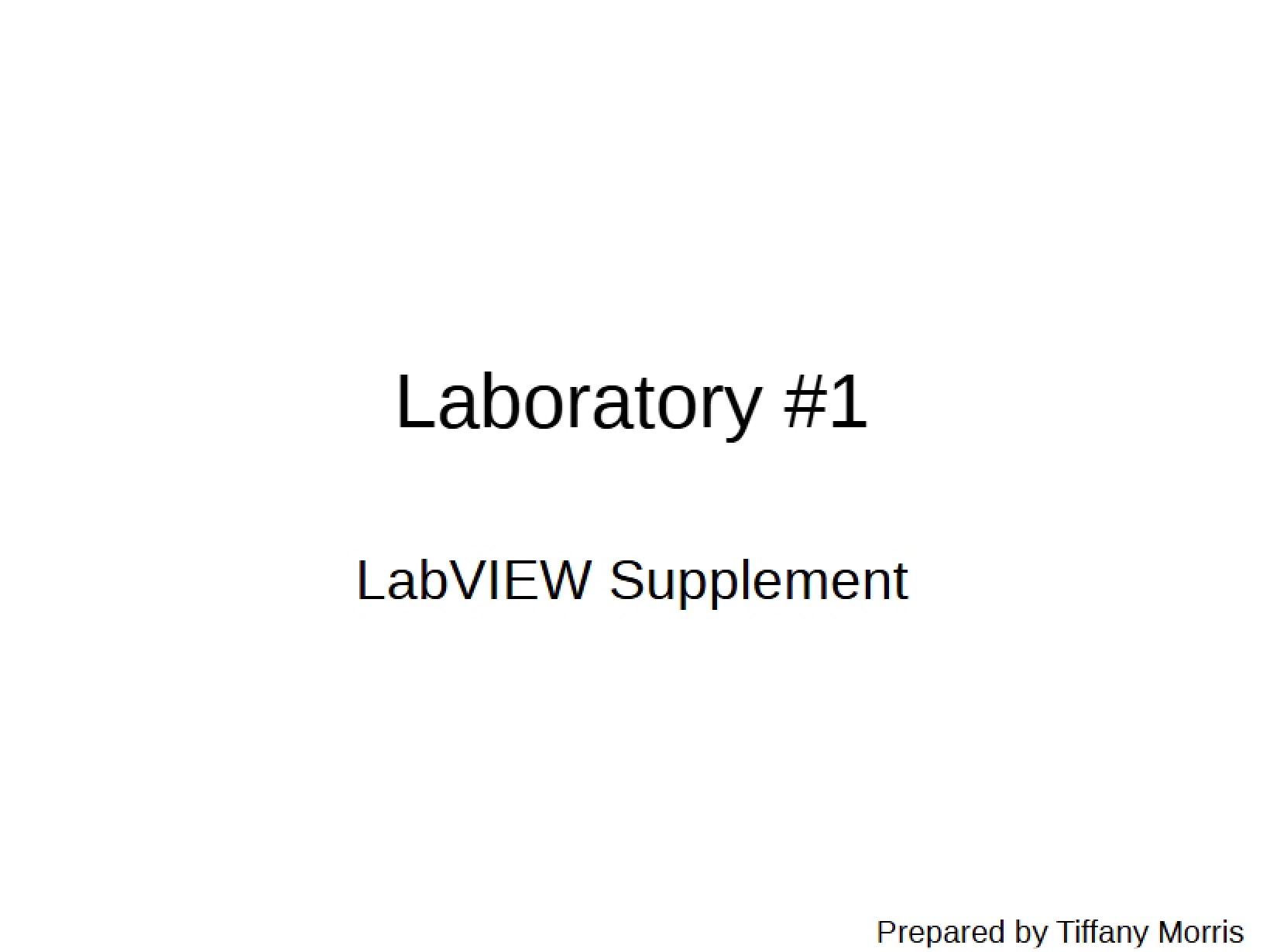 Data Viewing Lab One