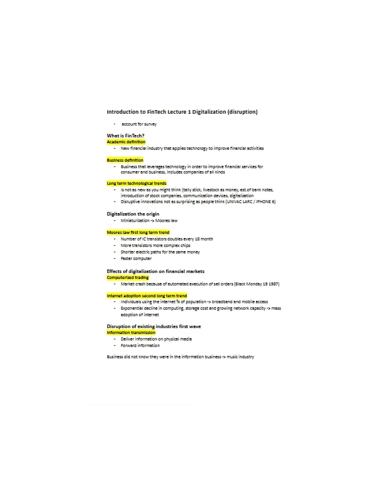 Fintech Business Analysis Summary