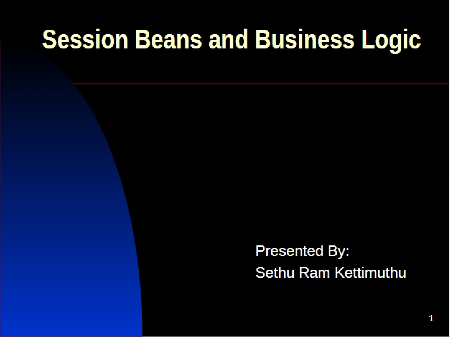 Business Logic and Session Beans - nan