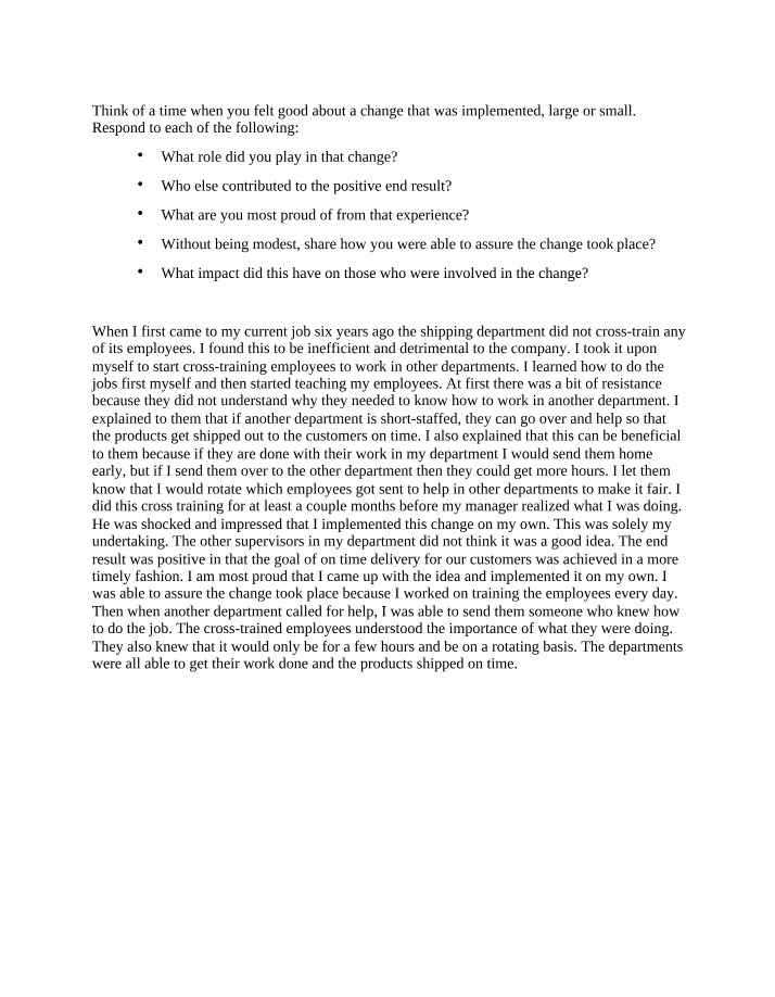 Discussion 1 for MGMT 472 Week 8