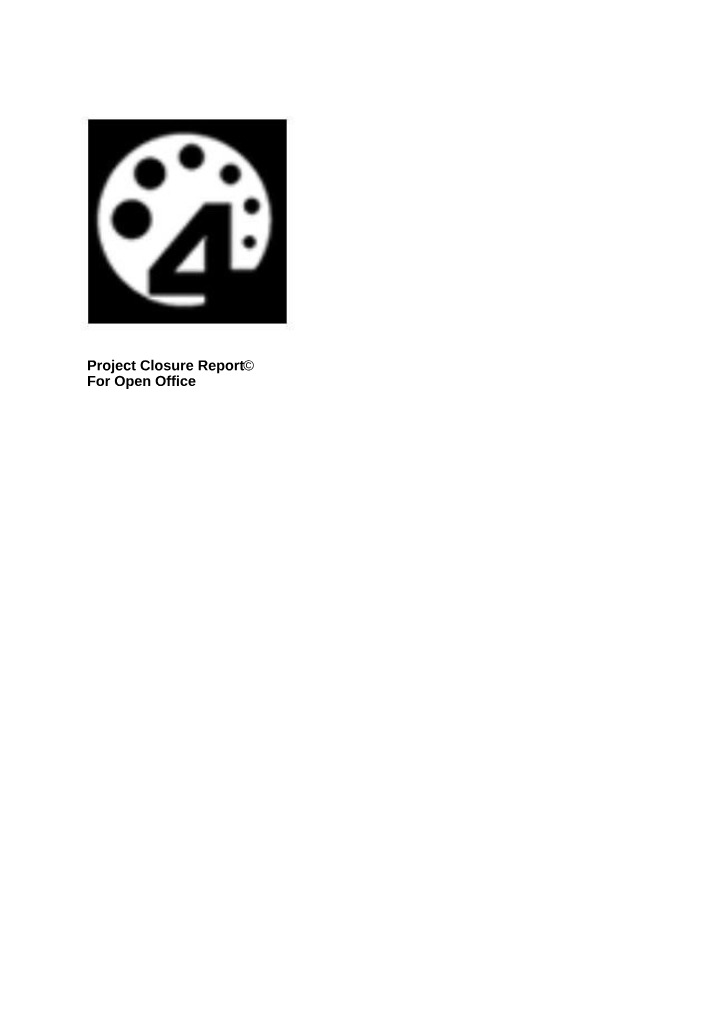 Open Office Project Closure Report