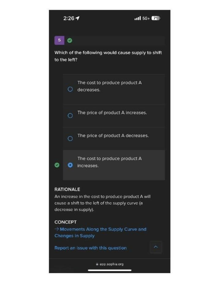 Causes of a Leftward Shift in the Supply Curve