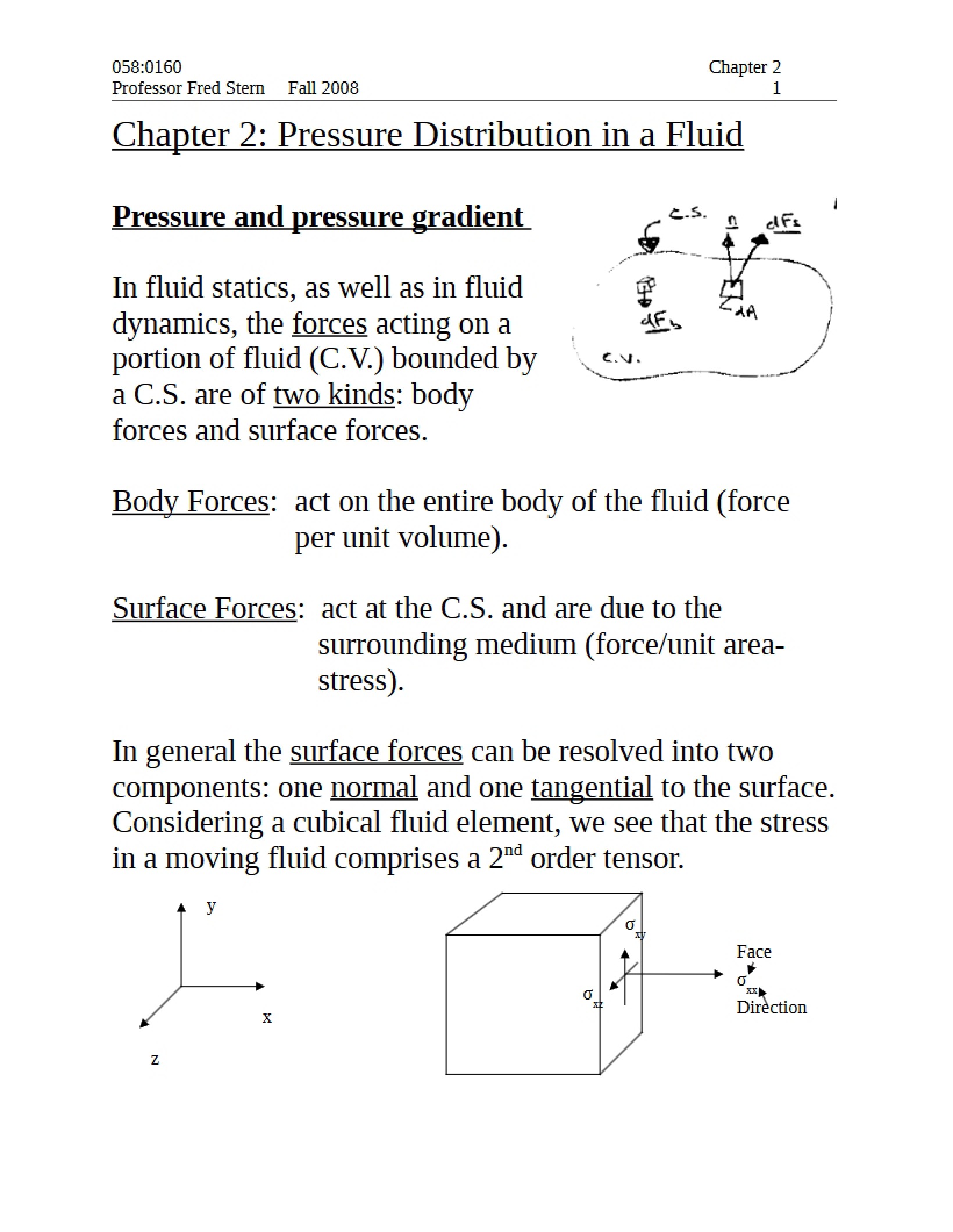 Chapter 2 Fluid Pressure Distribution