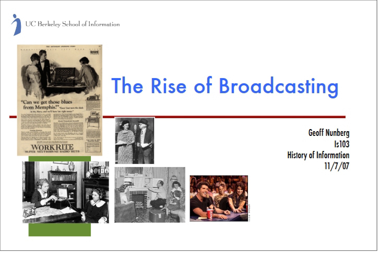 Broadcasting Emergence