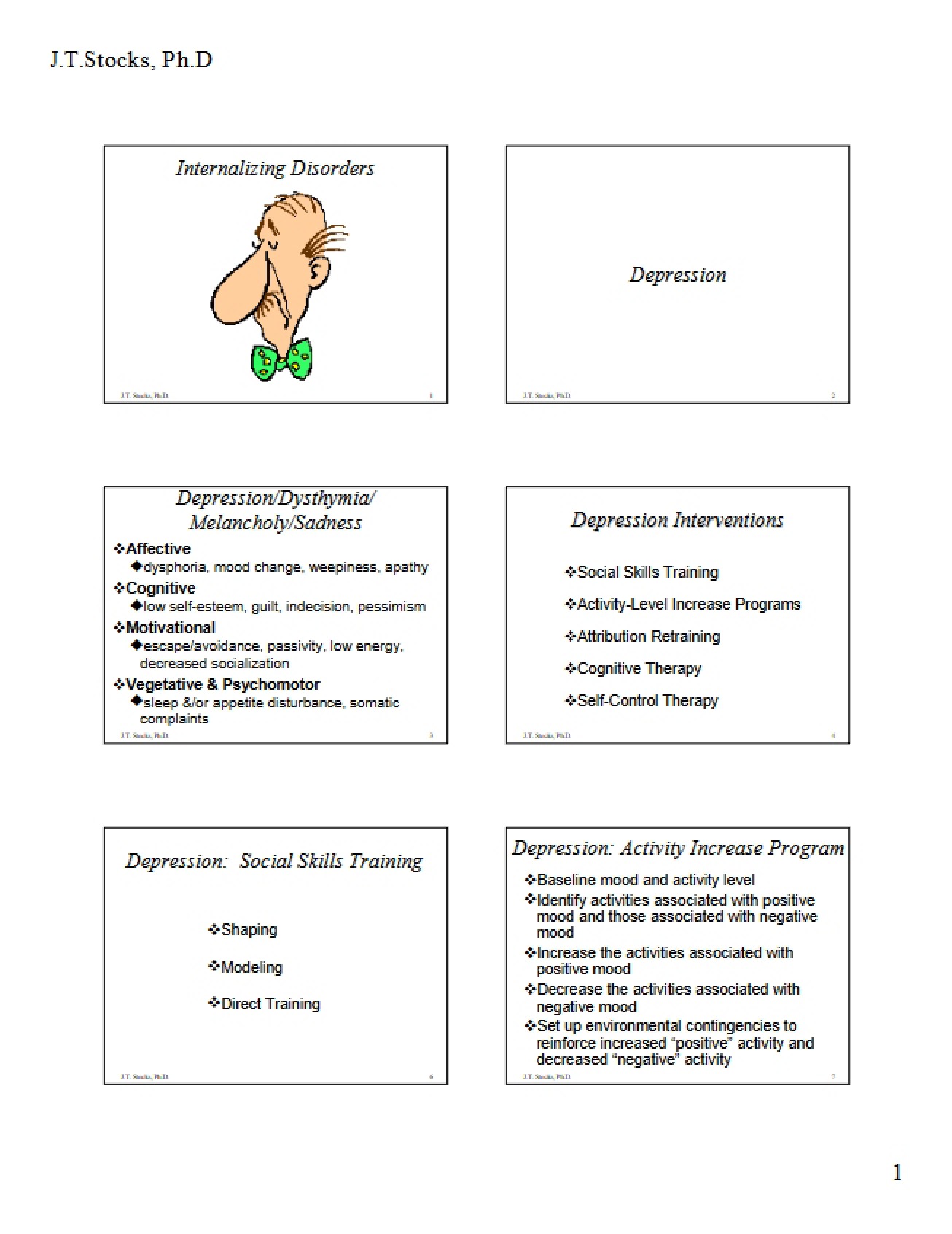 Disorders of Internalization