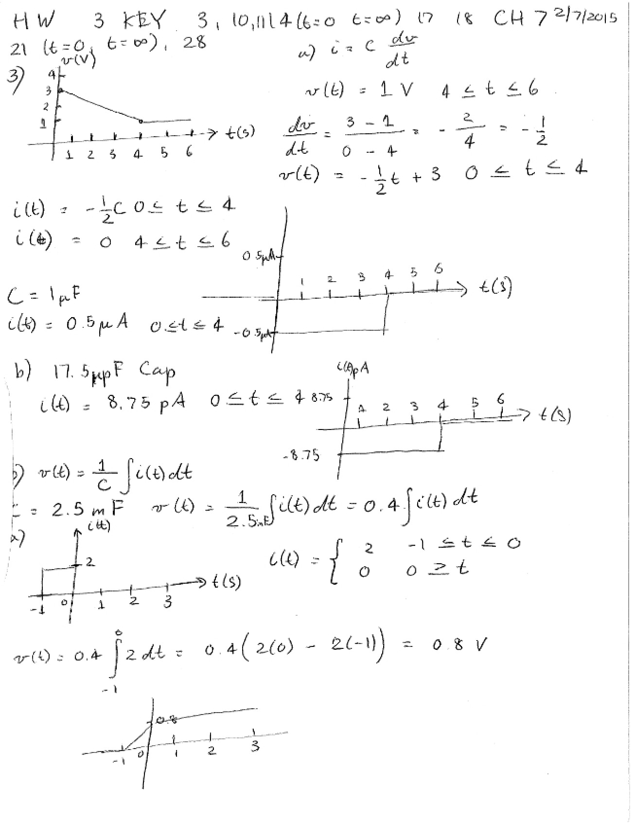 Key for Homework Assignment Three