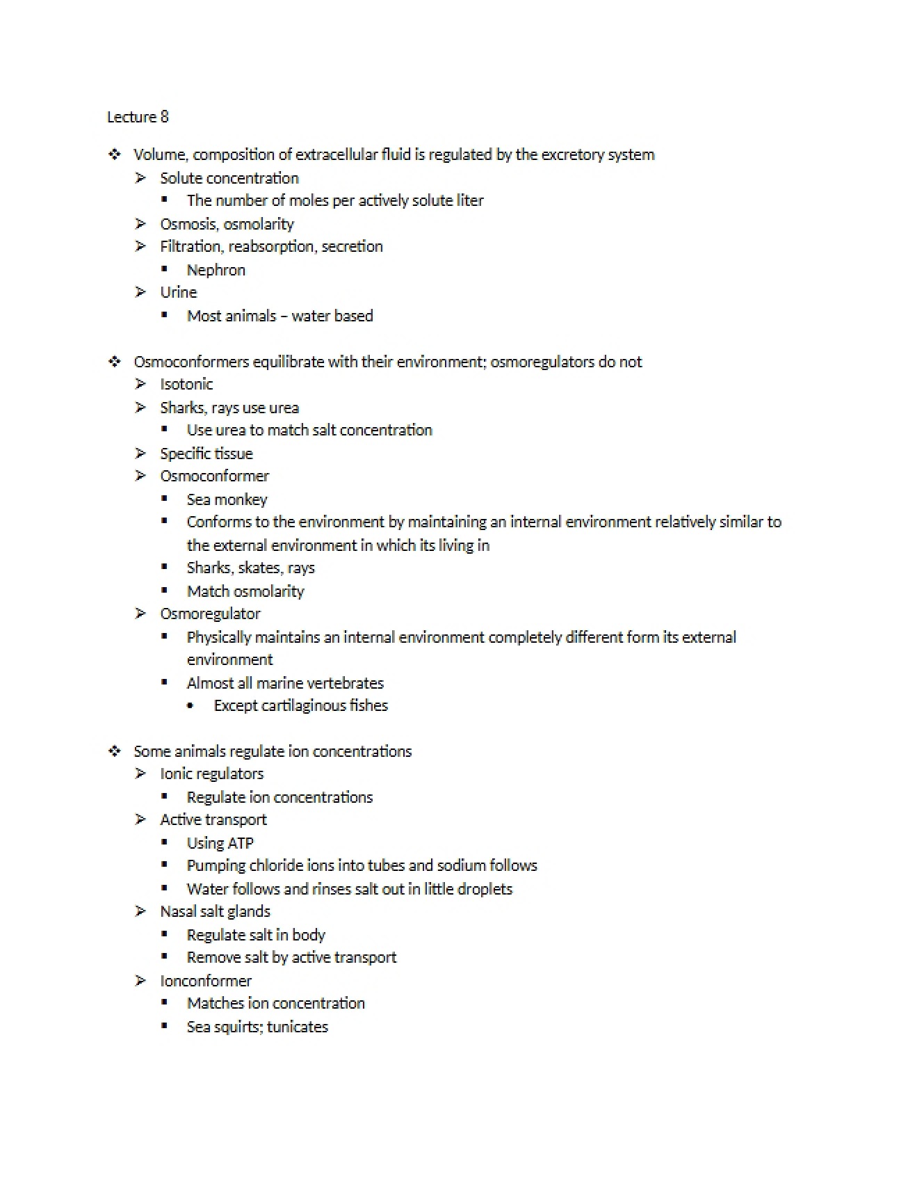 Biological Sciences II Study Notes