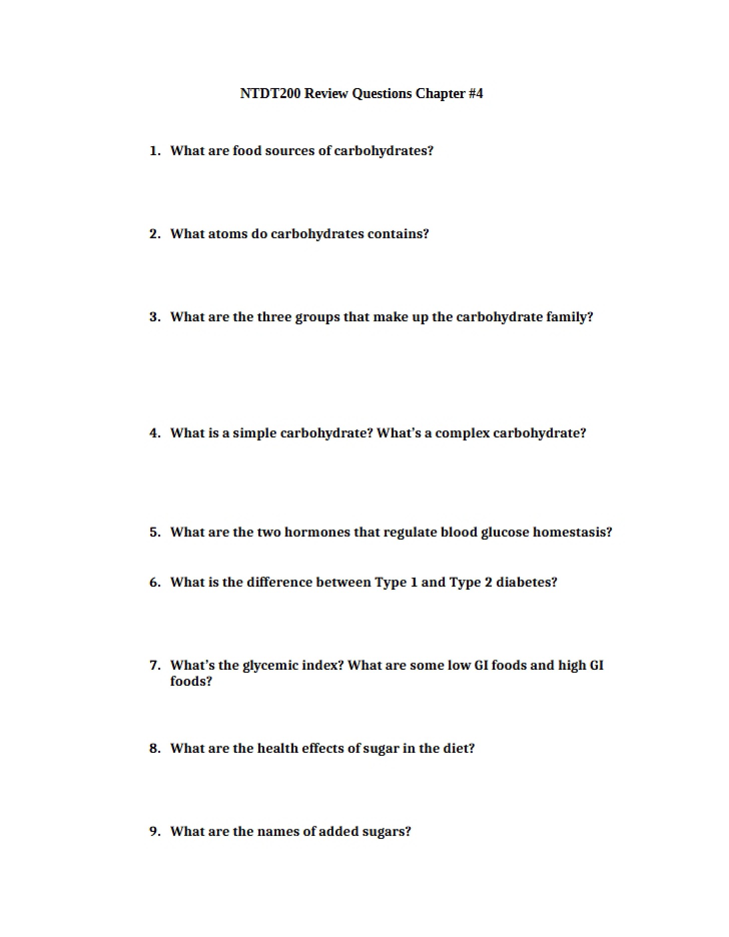 Review Questions (Ch 4)