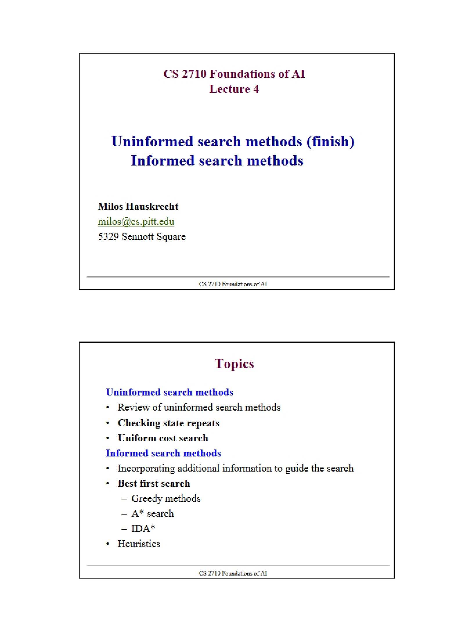 Strategies for Uninformed Search