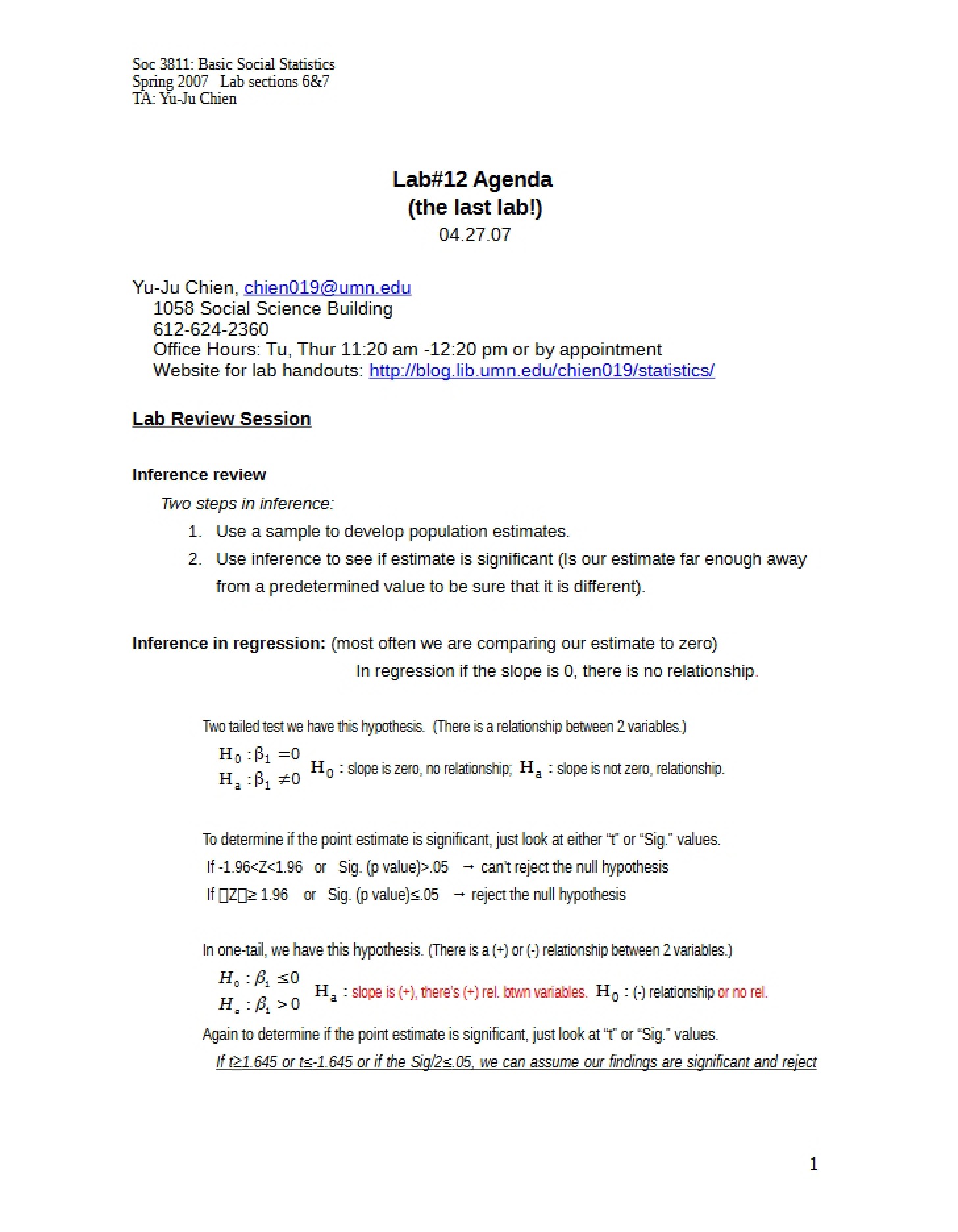 Lab 12 Basic Social Statistics