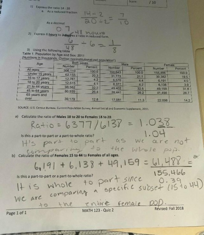 Quantitative Reasoning Quiz 2