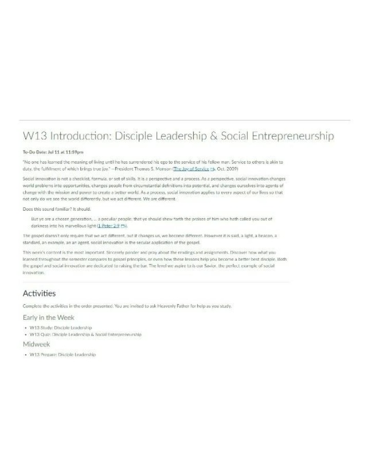 Introduction to W13