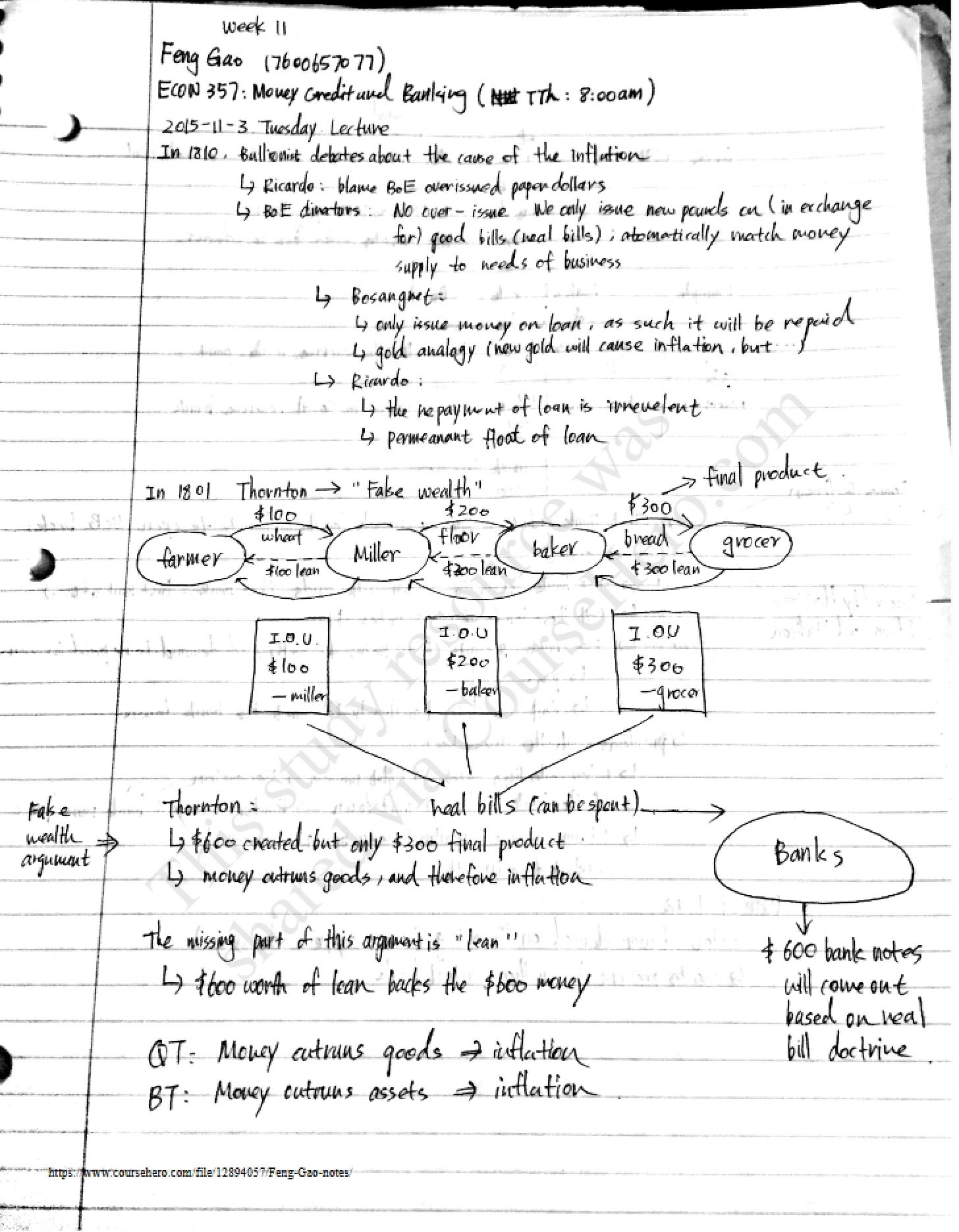 Notes from November 3rd
