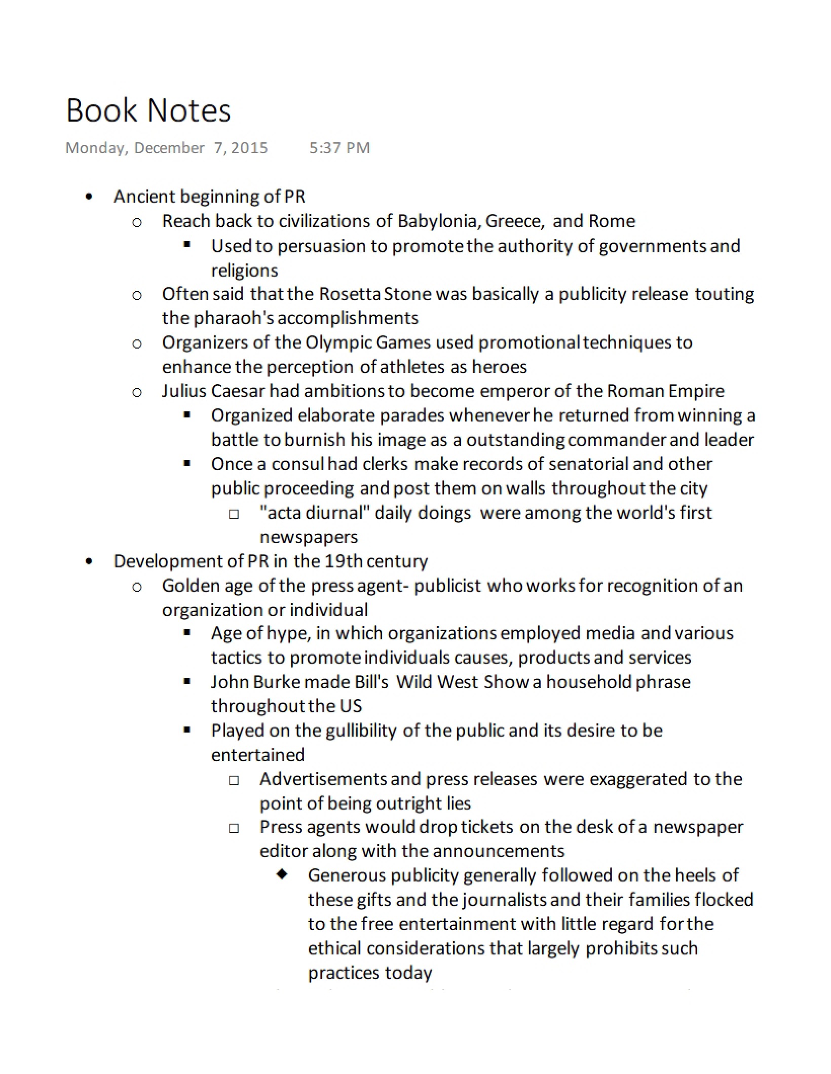 Book Notes 3 PR Principles