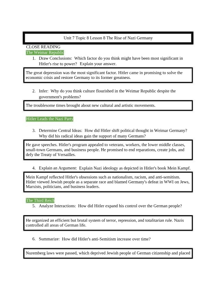 Nazi Germany - Rise, Factors, and Impact on Society
