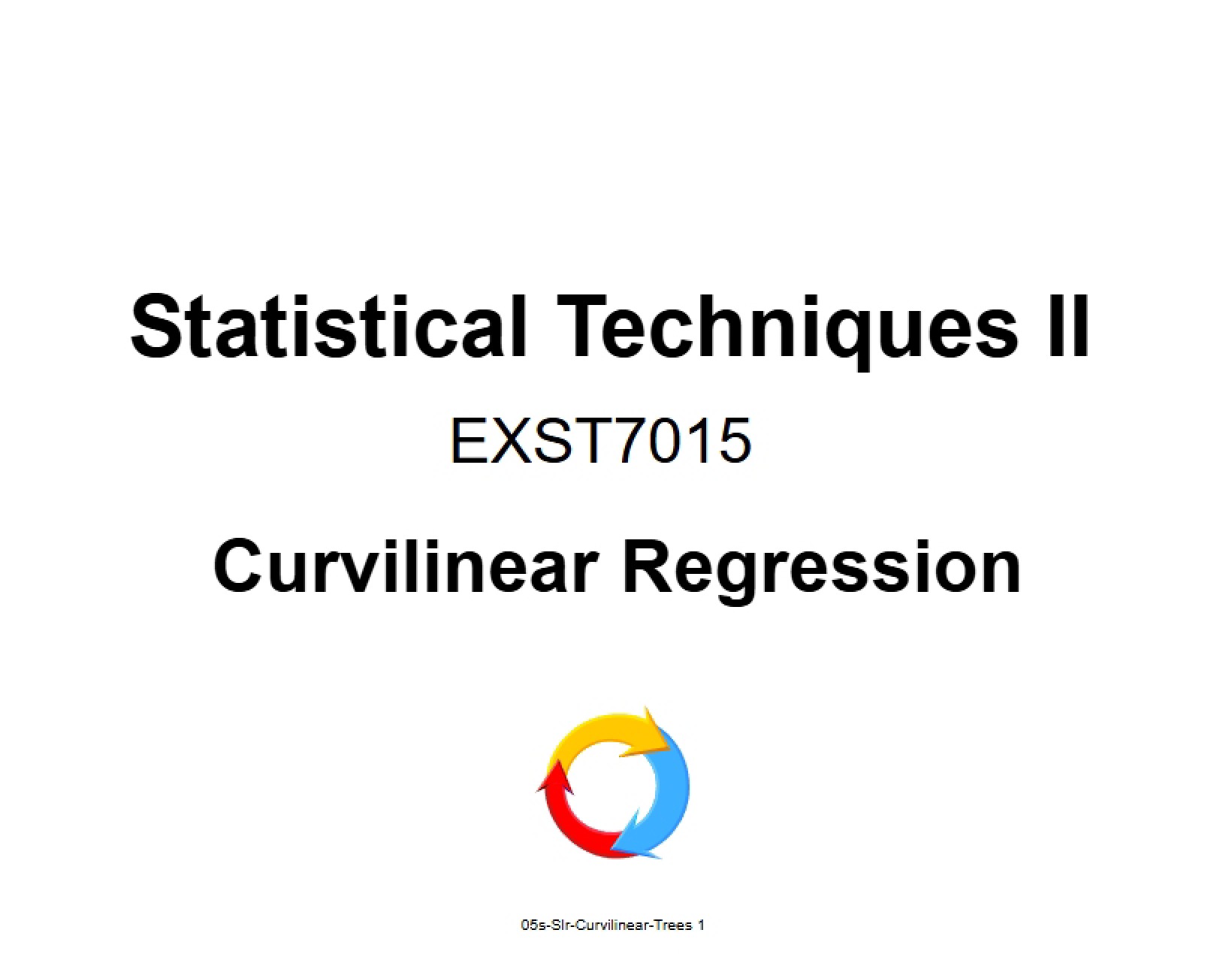 Curvilinear Regression Analysis