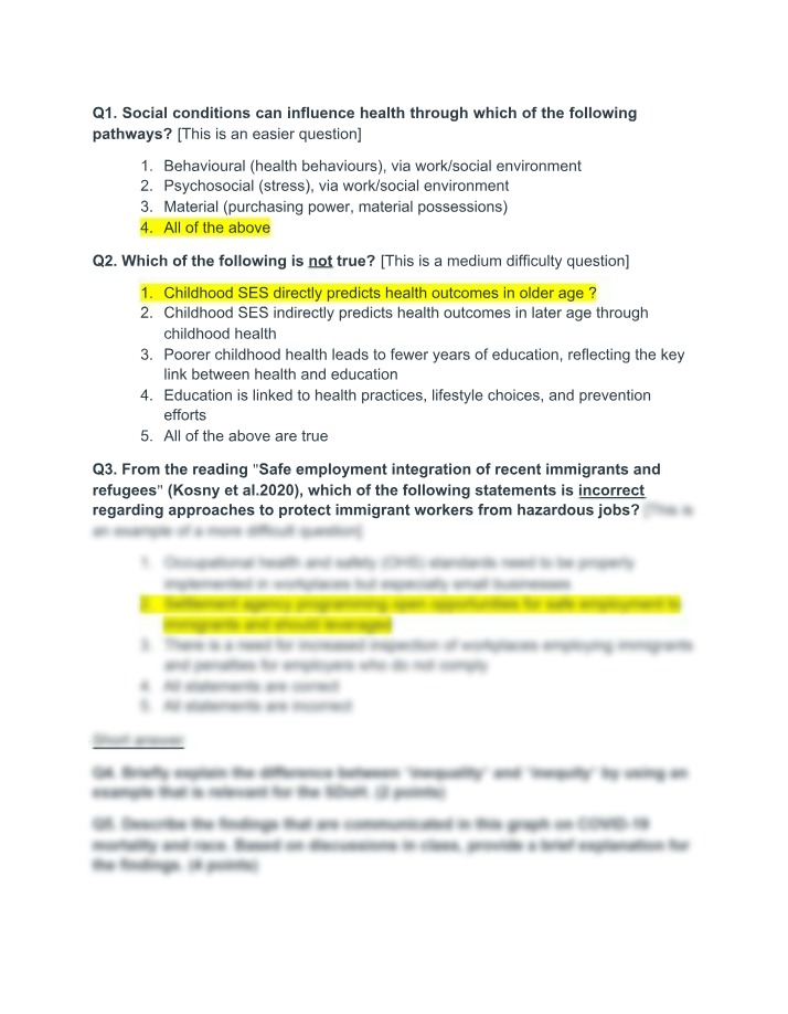 SSPH 301 Midterm Exam