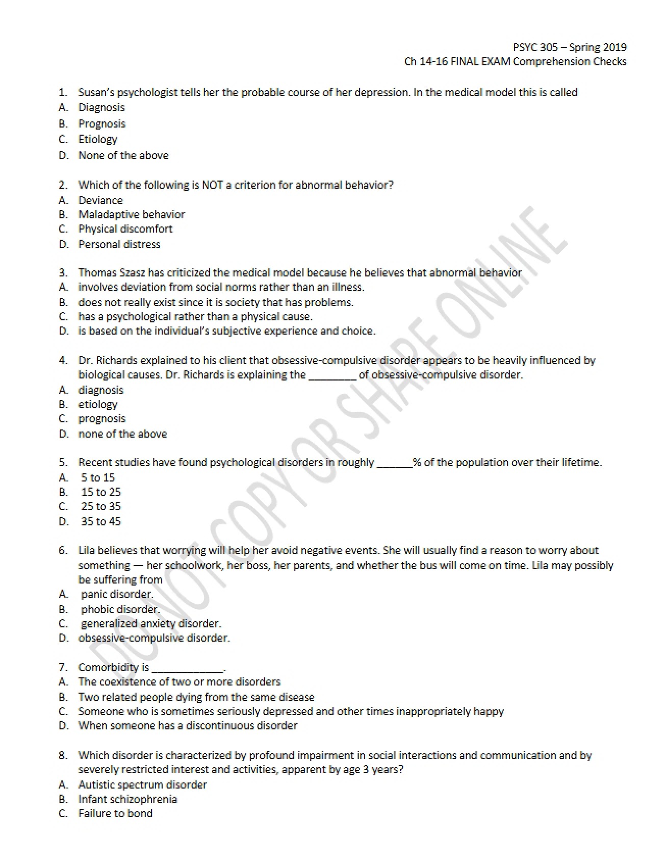 Final Examination