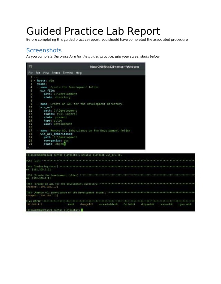 Guided Practice Lab Report Gamma