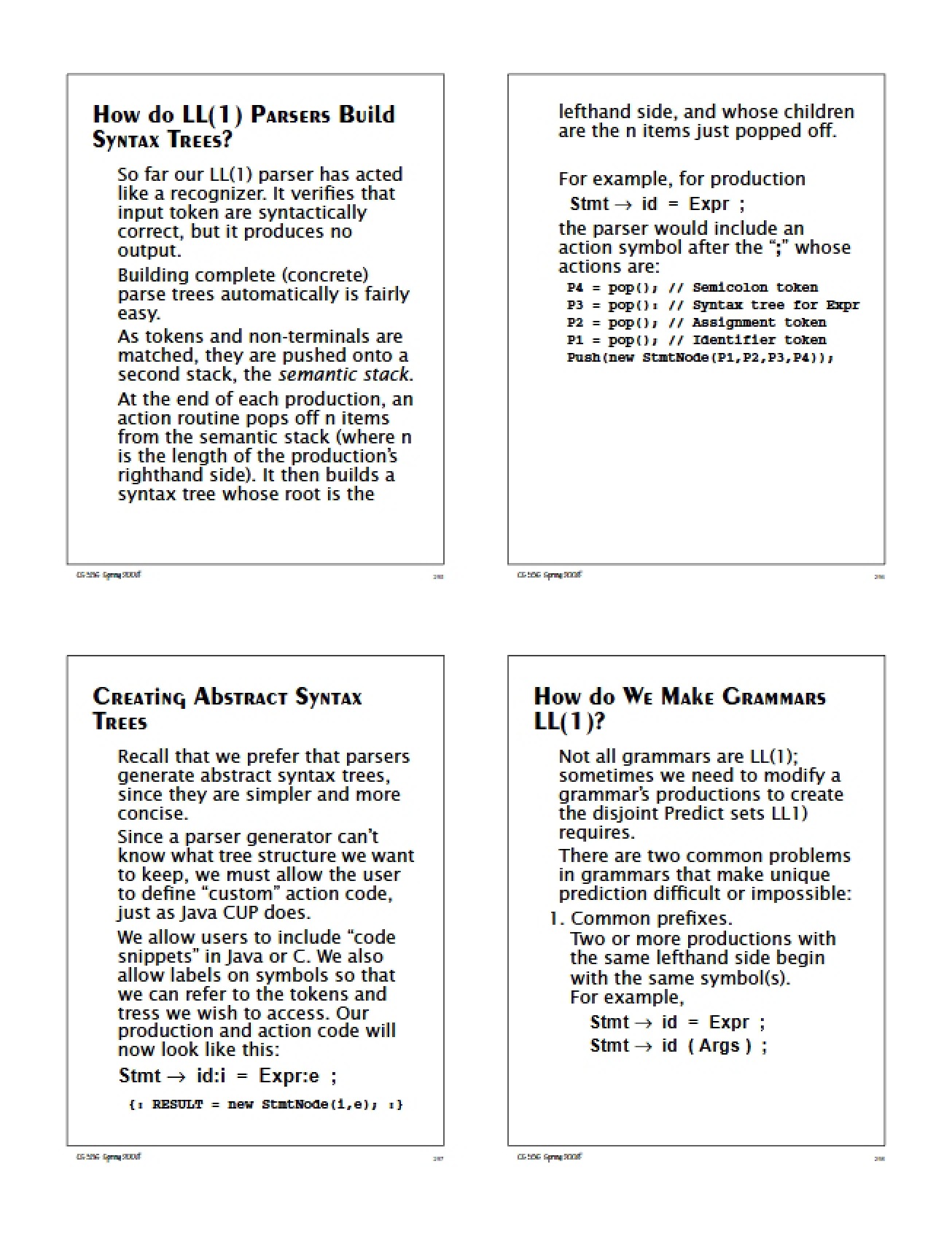 Notes from Class Lectures - CS 536