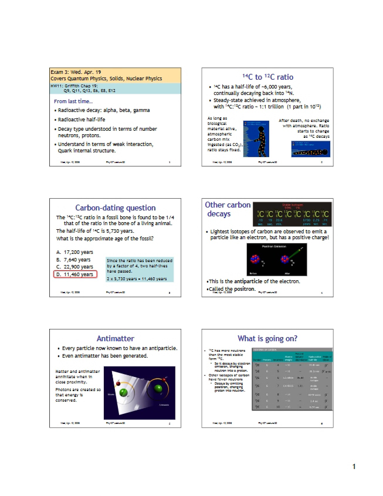 Phy 107 Notes - Lecture 32