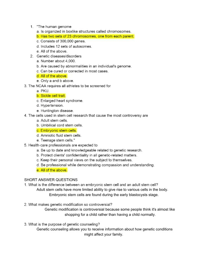 The Human Genome - Chromosomes, Genes, and Autosomes