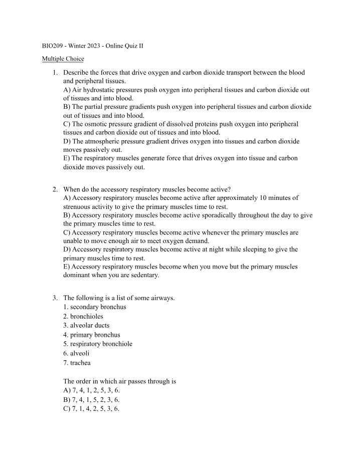 Online Quiz 2