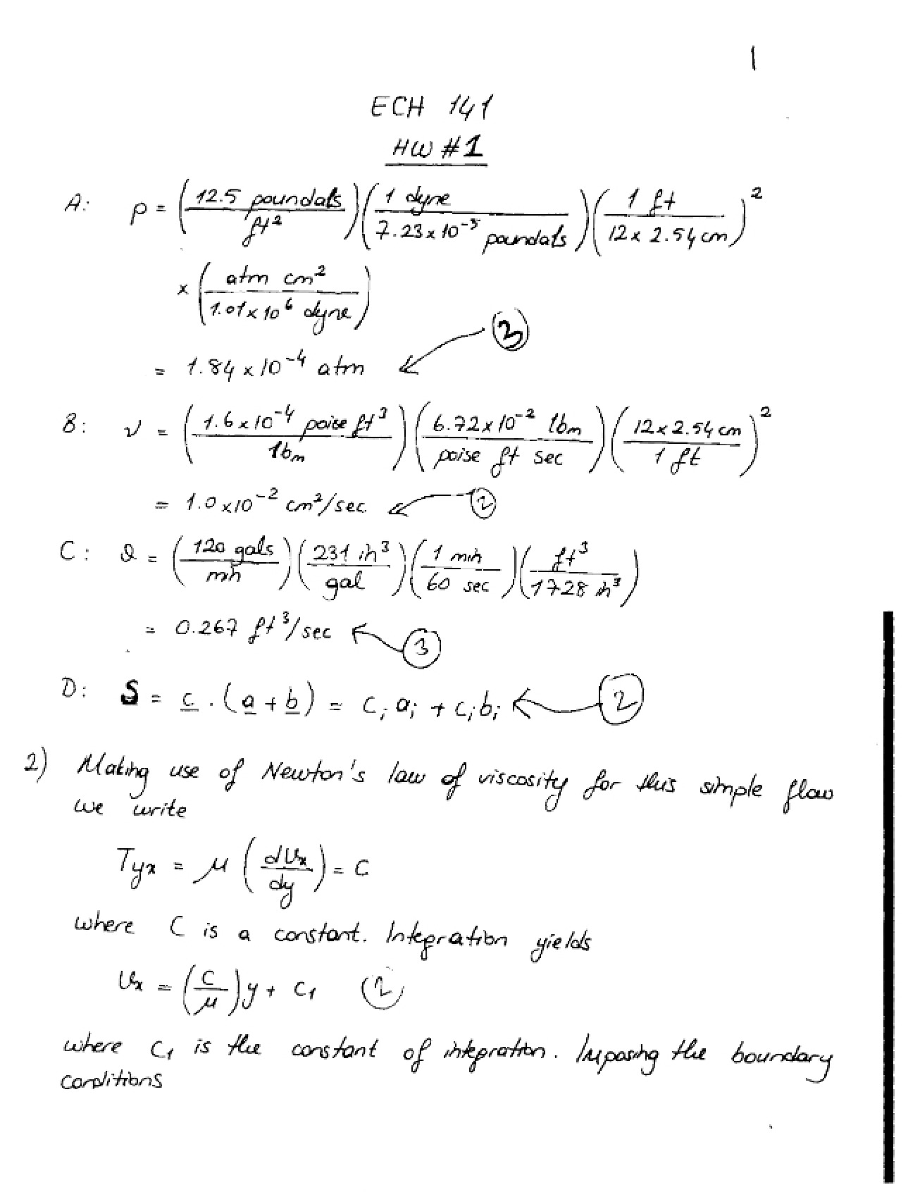 Solution for Homework 1 (2011)