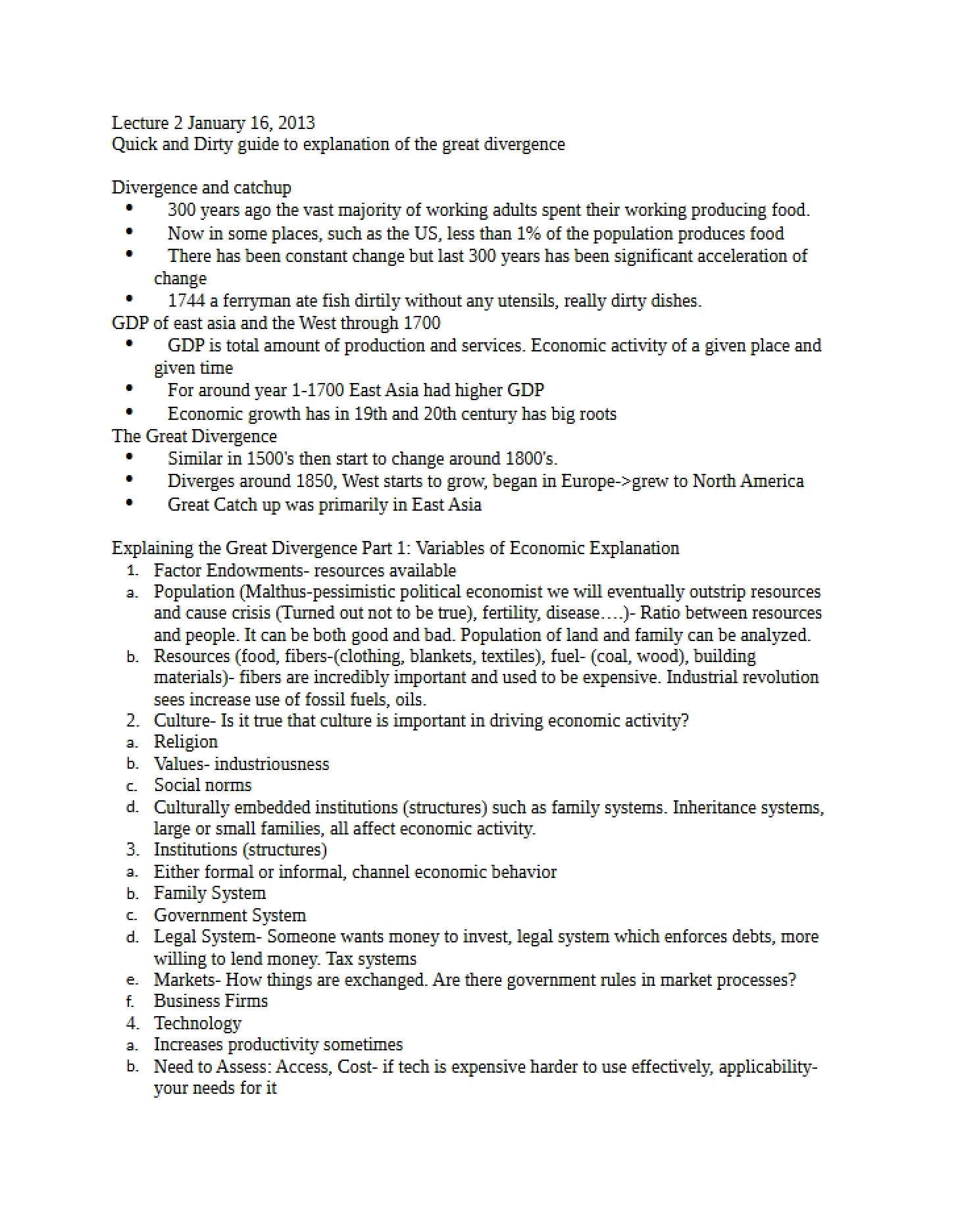 Sheehan Guide Part One HIST 266g