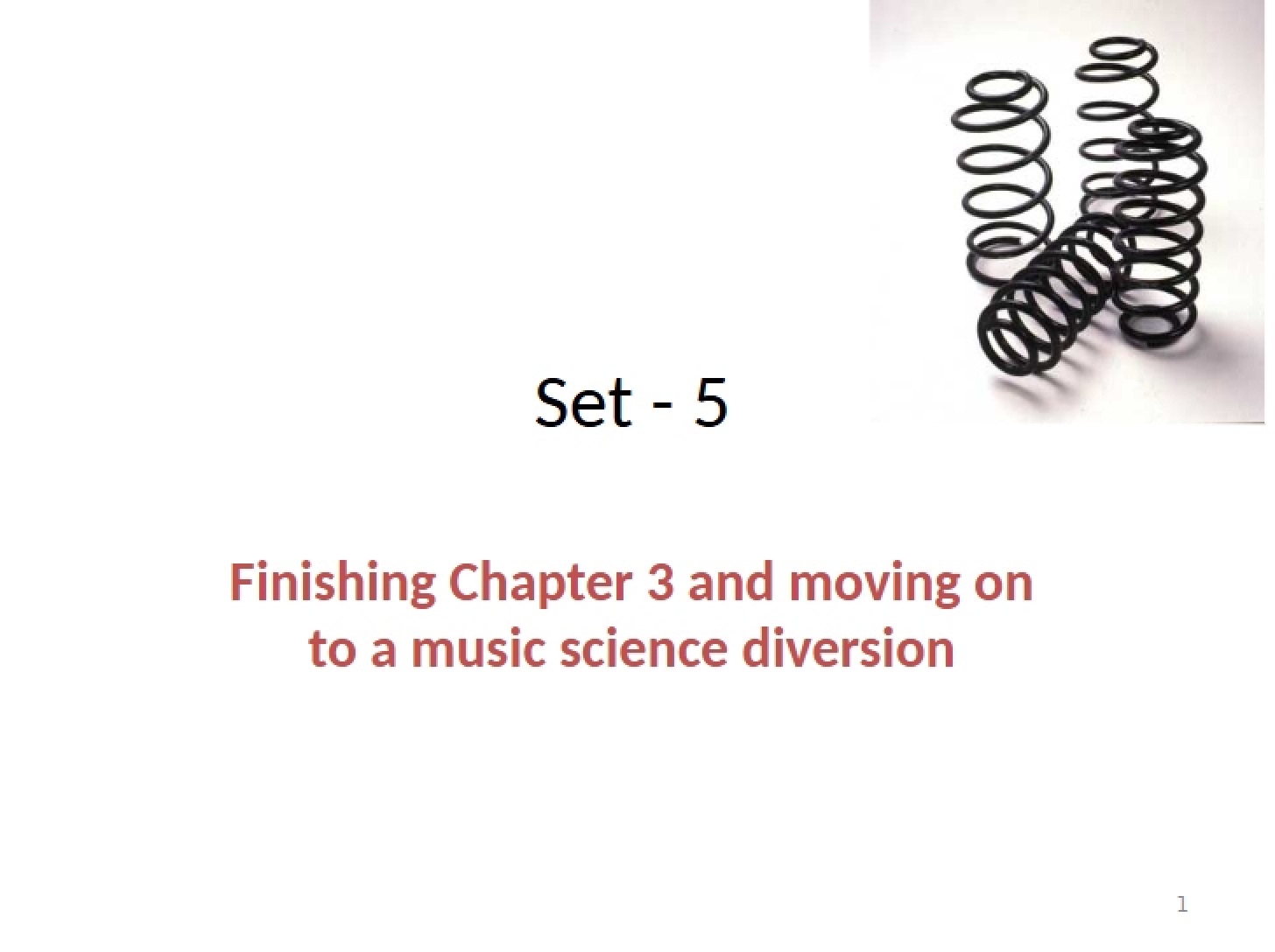 Chapter 3 Conclusion and Music Science Diversion