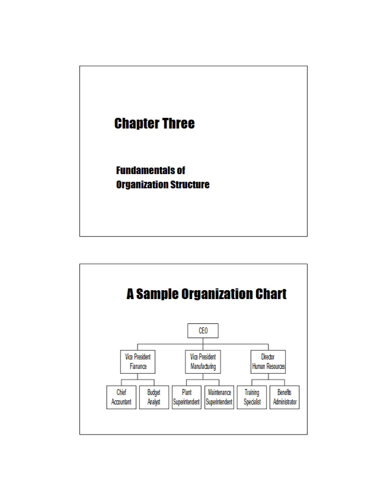 Structure of Organizations Fundamentals