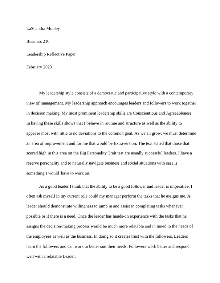 Developing Participative and Democratic Leadership