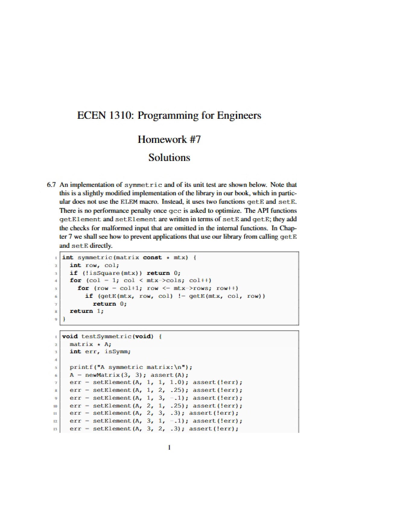 Solution 7 for C and MATLAB Programming