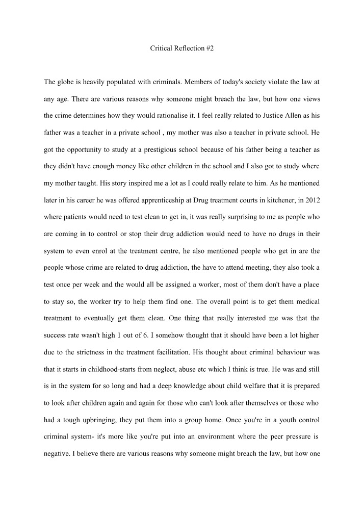 Reflection 2 (Critical)