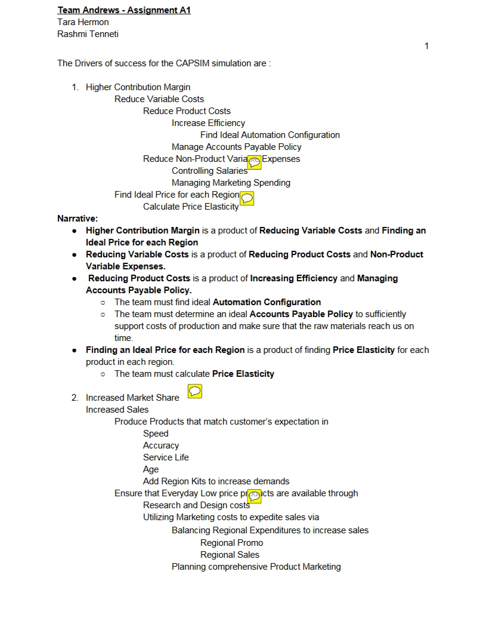 Business Strategy Assignment