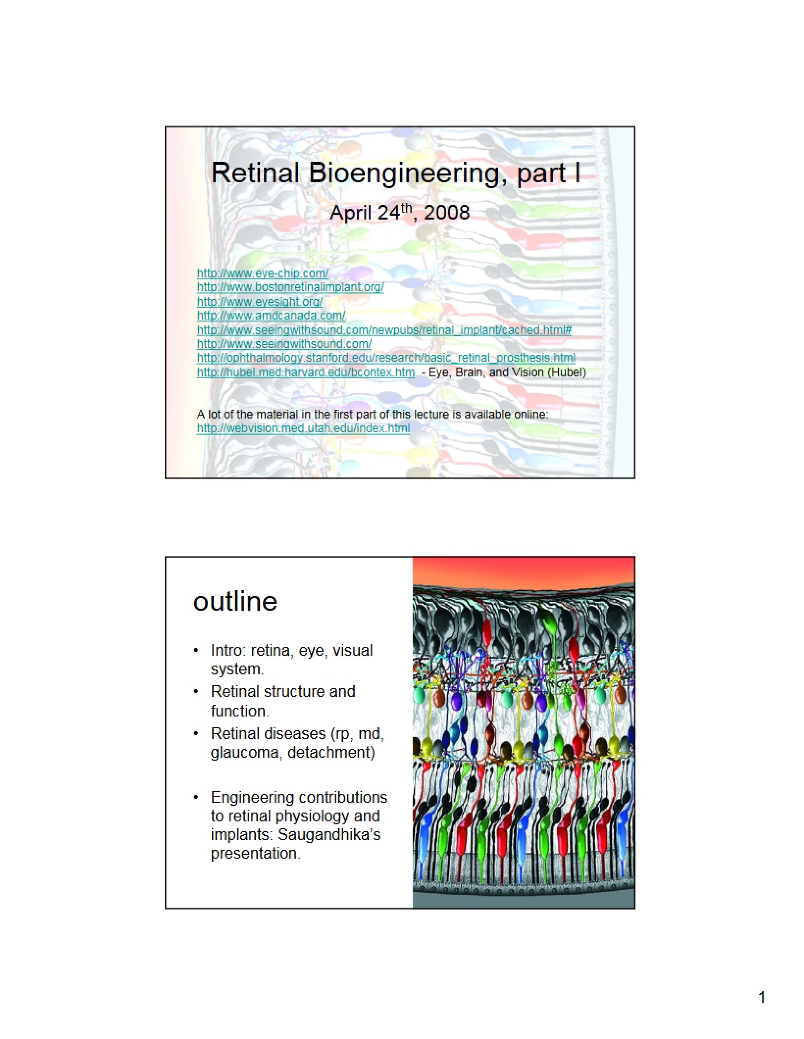 Selected Engineering Topics Slides