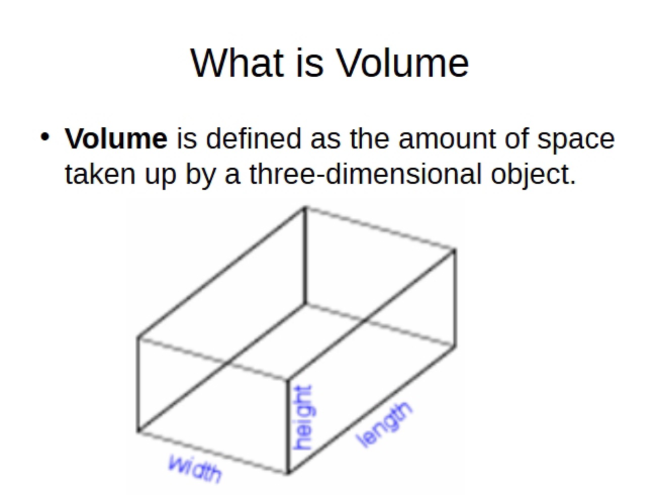 Displacement and Volume