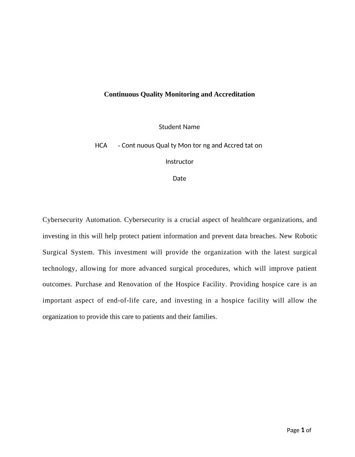 HRHCA375 - Week 2 Materials