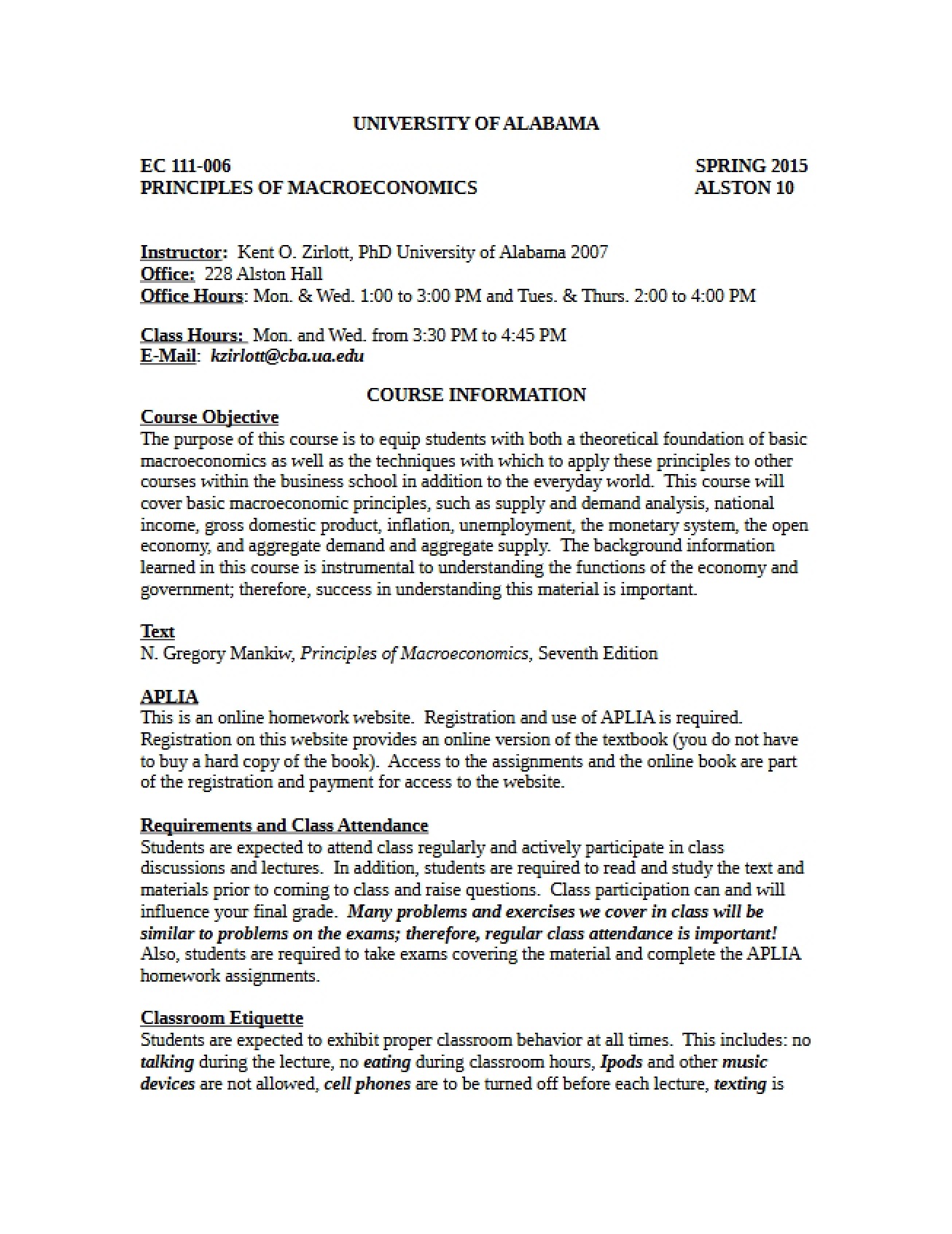 Spring 2015 Macro Syllabus (Sec 006)