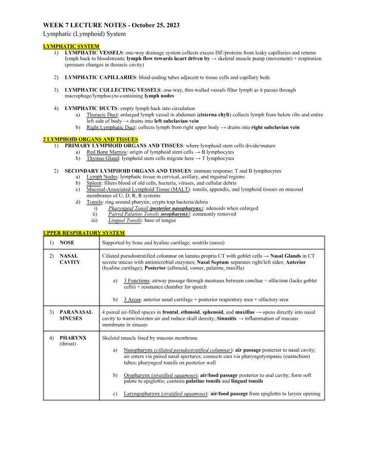 Lecture Notes for Week 7 (Oct)