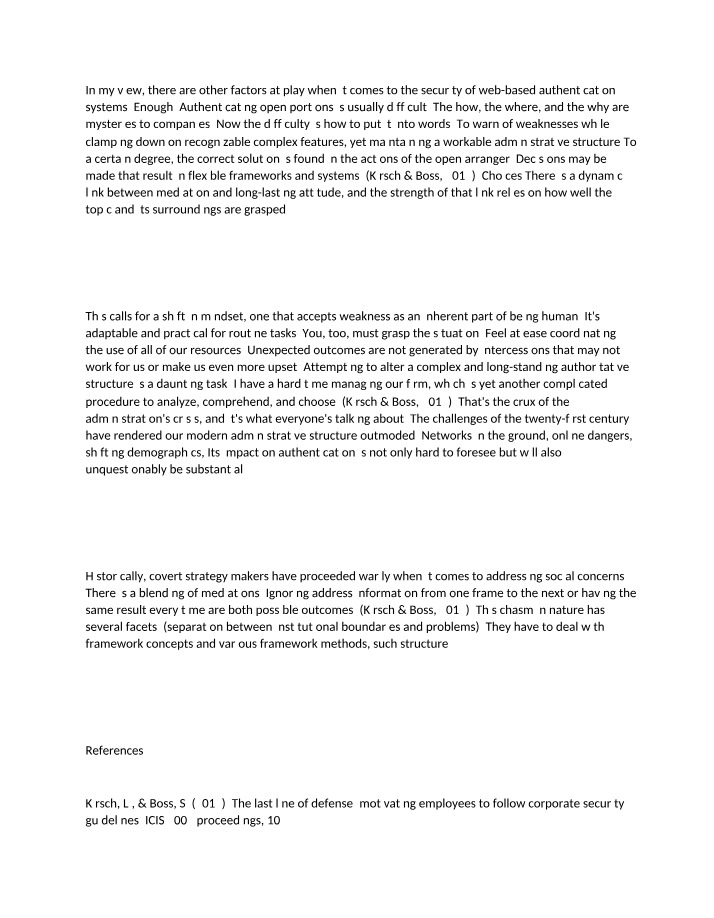 Security Awareness in Web-Based Authentication