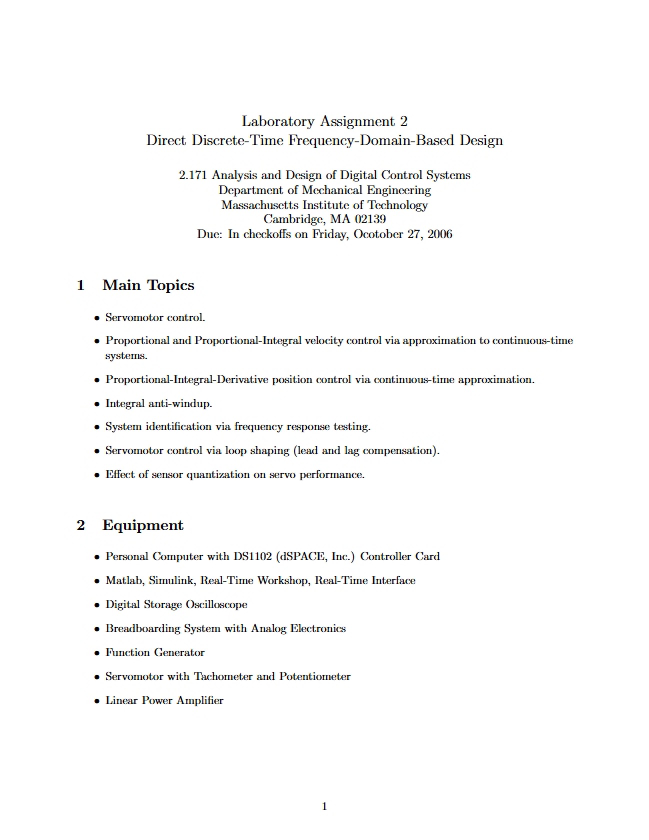 Design Based on Direct Discrete-Time Frequency-Domain