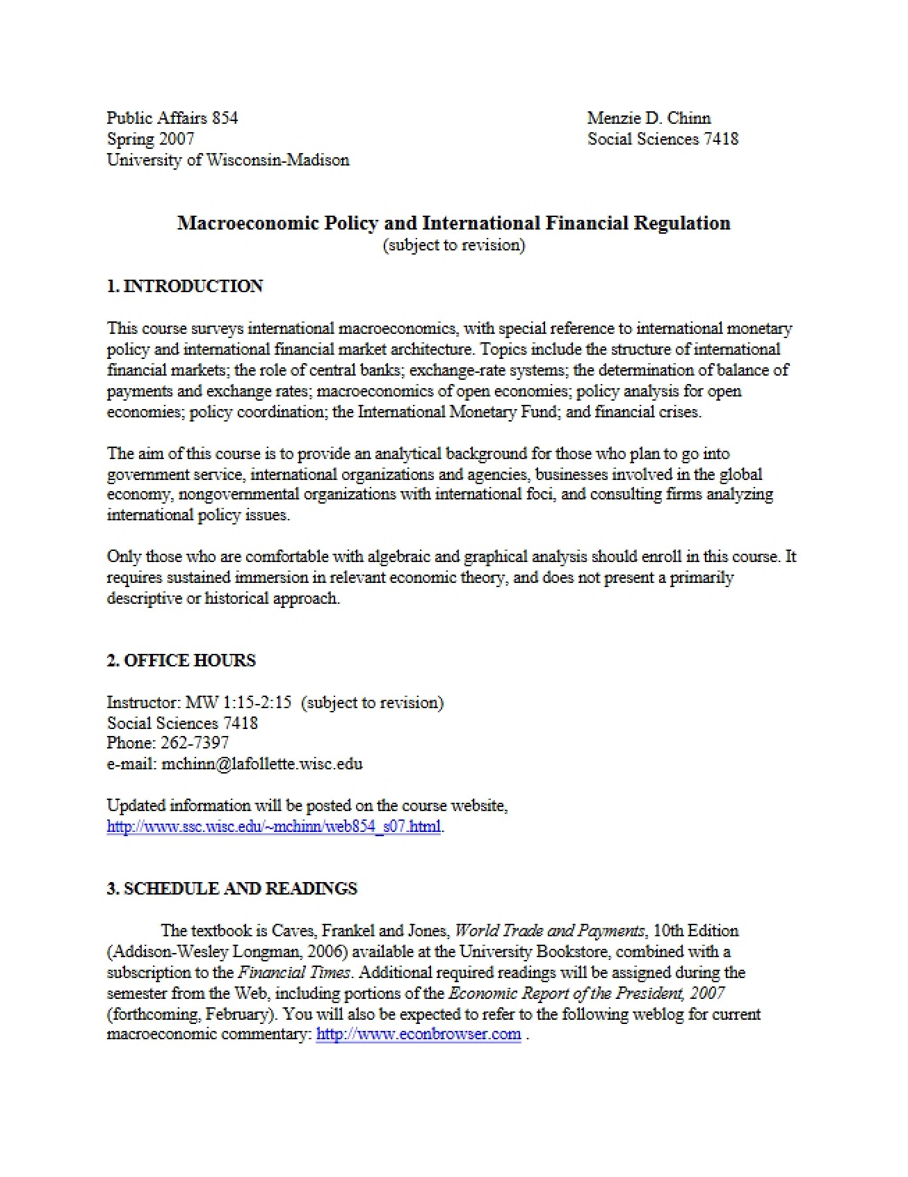 Term Paper Assignment for PA 854