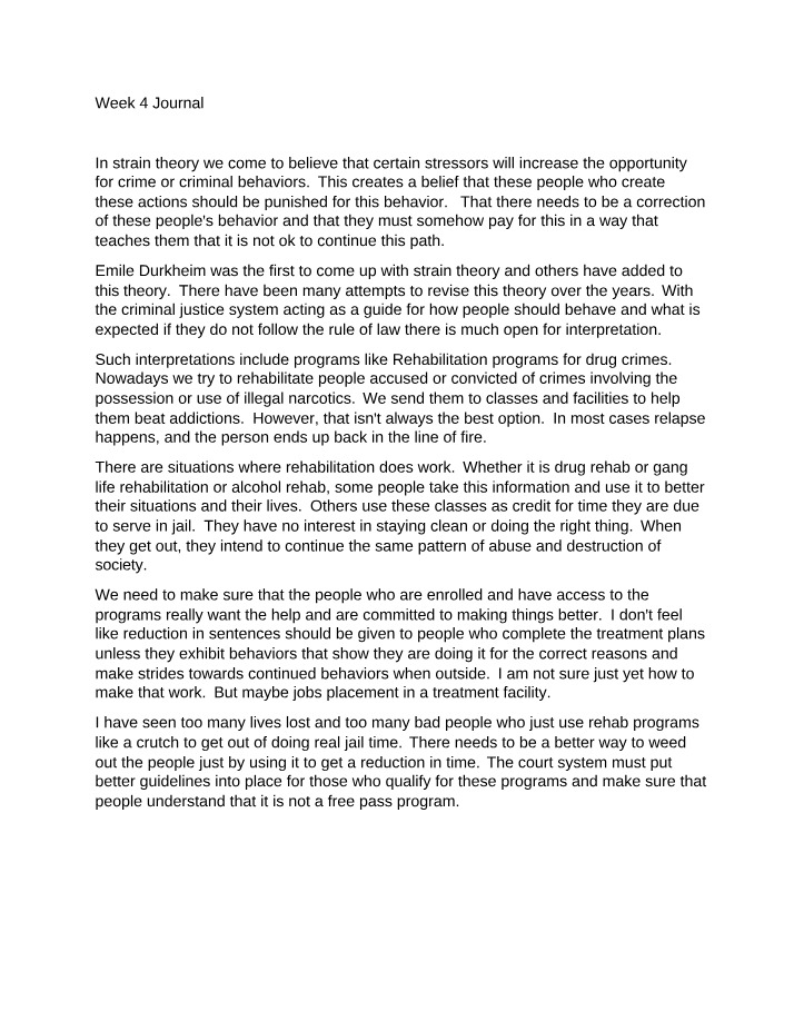 CJ340 - Week 4 Journal