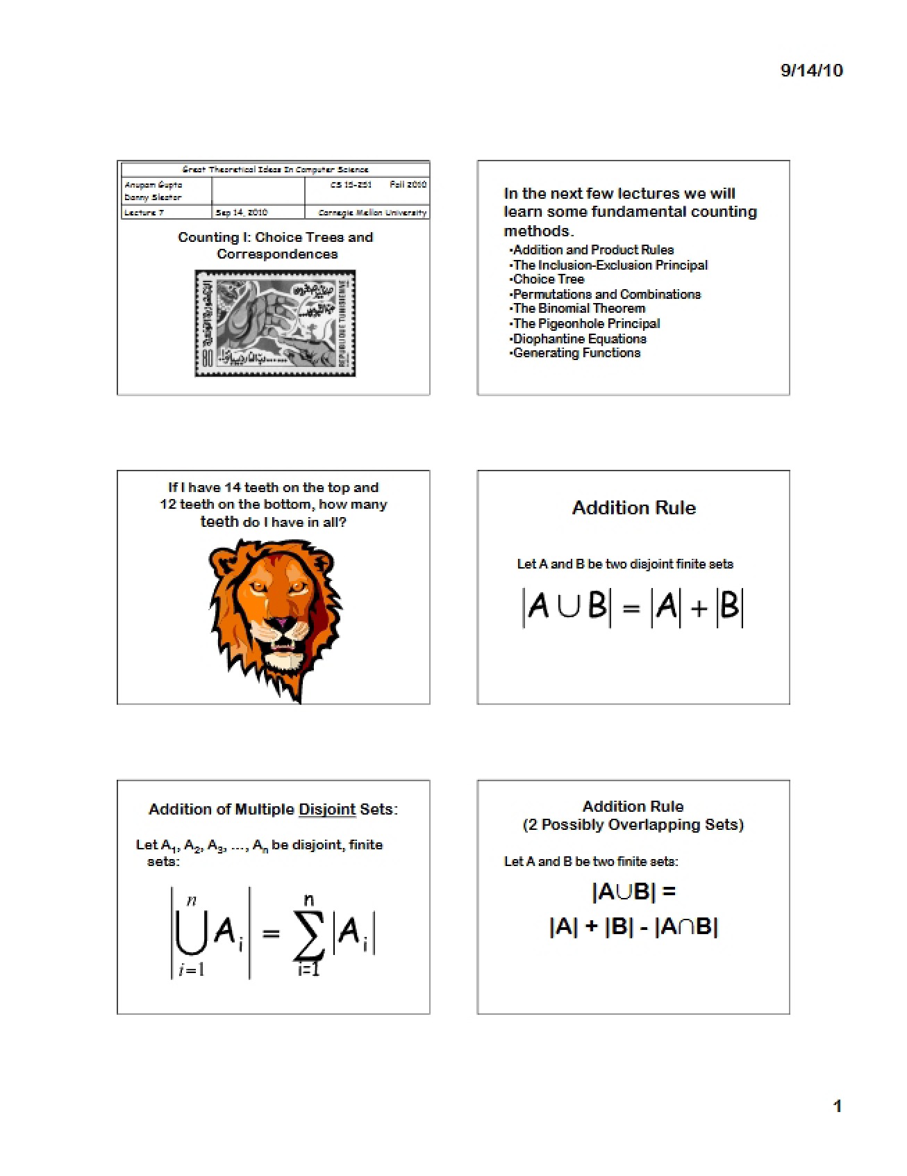 Theoretical CS Lecture 07