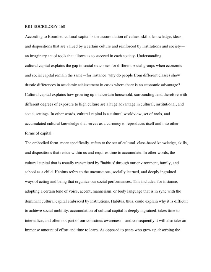Reading Response Number 1