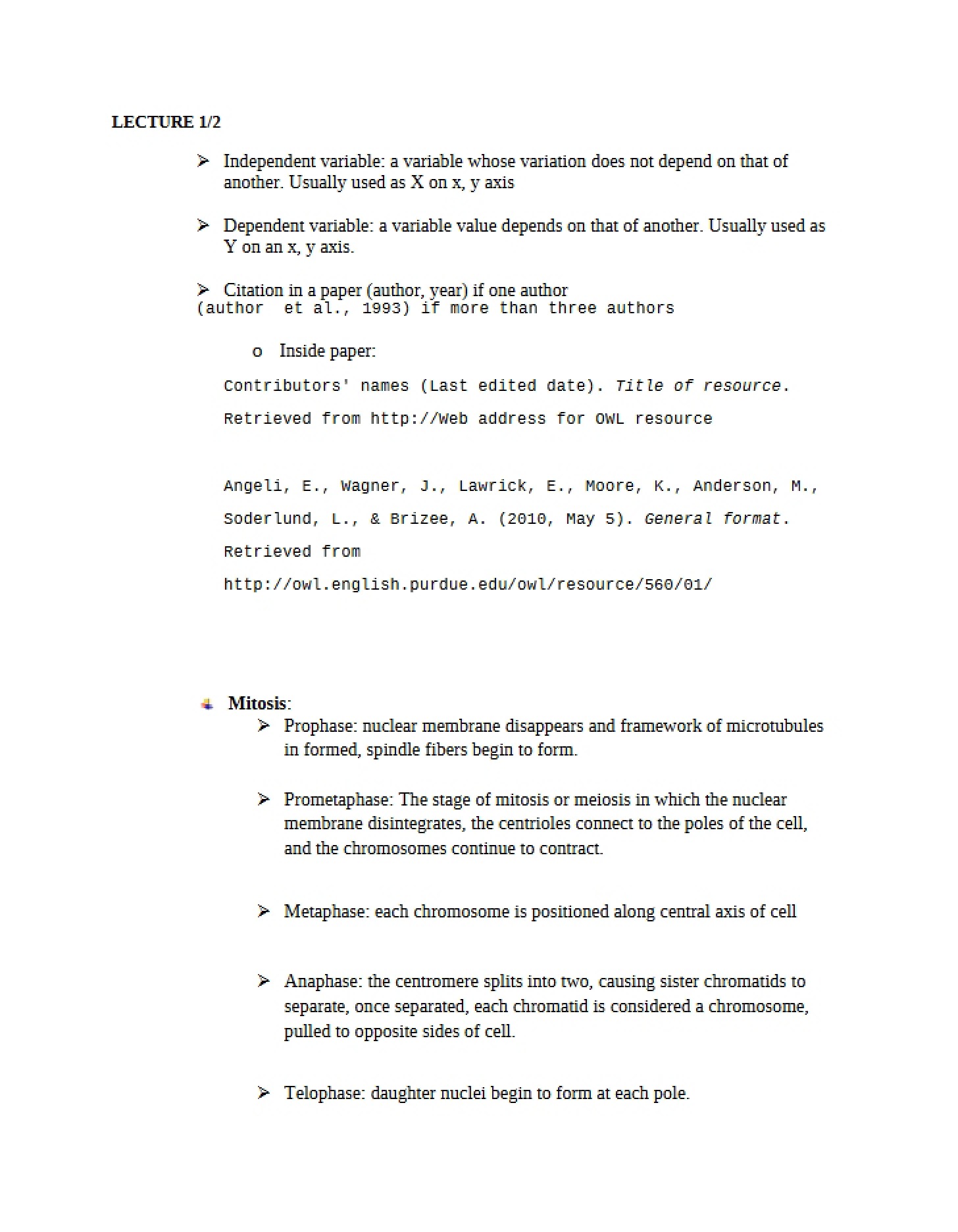 Educational Subject Review