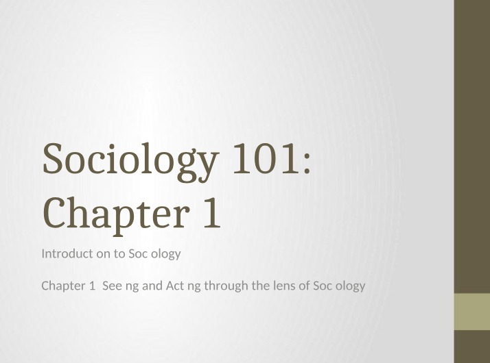 SOC1502 - Chapter 1