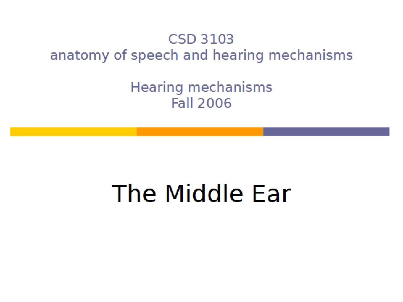 Mechanisms of Hearing