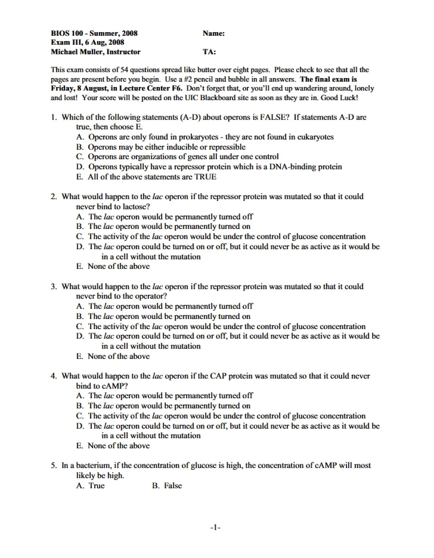 Test Paper